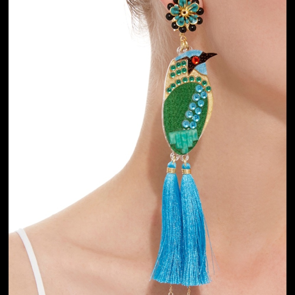 Mercedes Salazar bird earrings